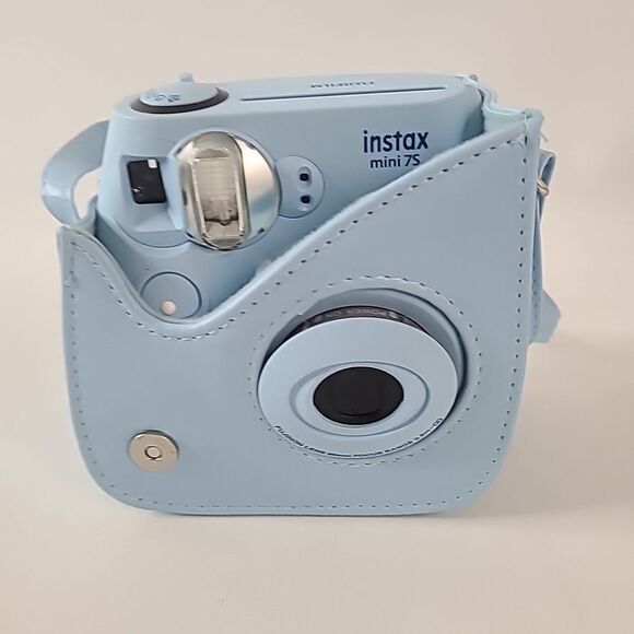 Fujifilm Instax Mini 7S Instant Camera Light Blue with Case, Film
